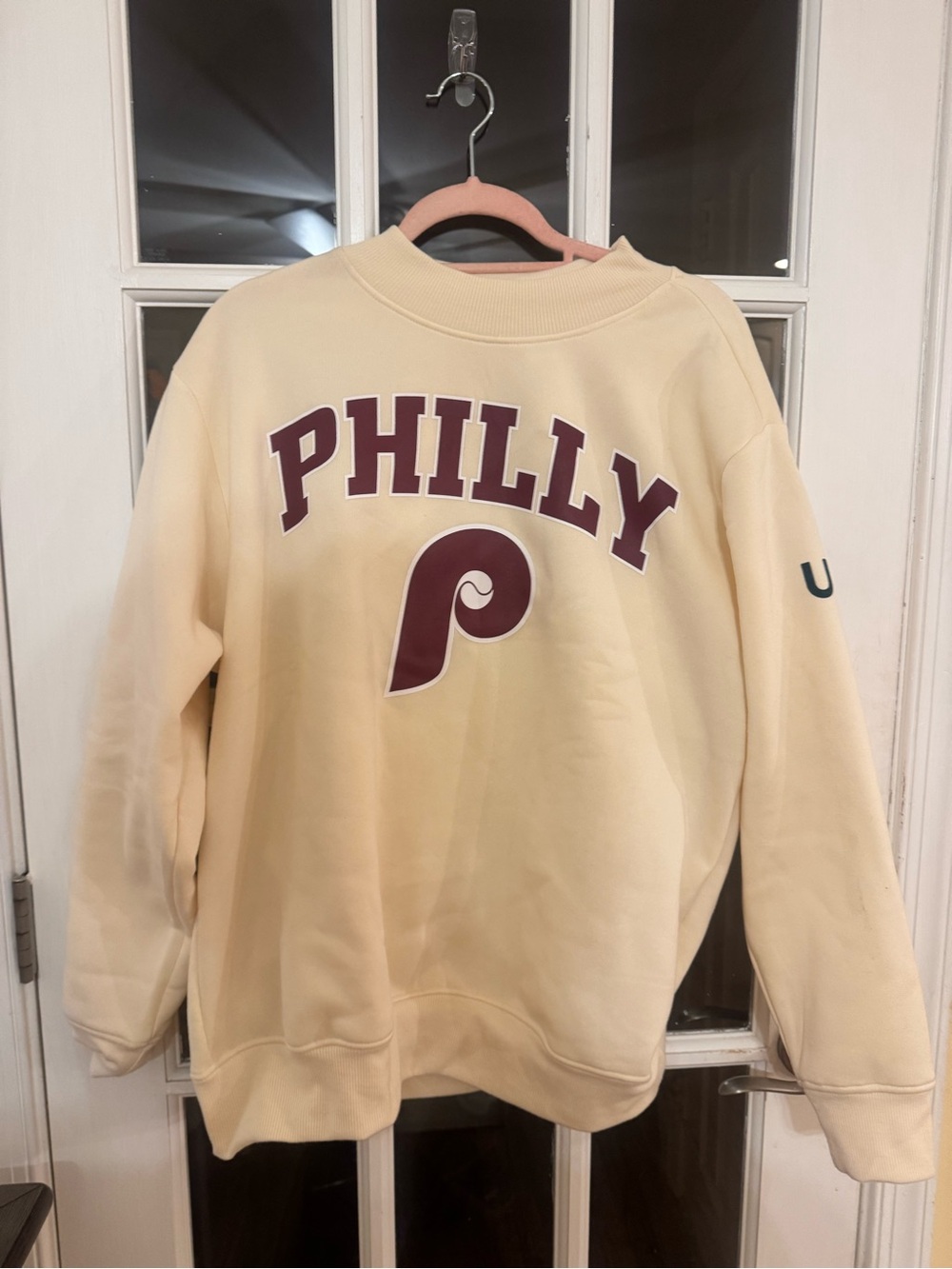 Philly Graphic Crewneck Sweater - Cream